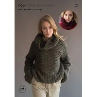 Oversized Sweater and Snood in Rico Design Fashion Big Mohair Super Chunky (375)