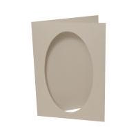 Oval Aperture Card Blanks and Envelopes 5 x 7 Inch 10 Pack