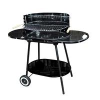 Oval Trolley Coal Barbecue by Kingfisher