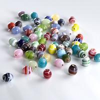 oval swirl beads