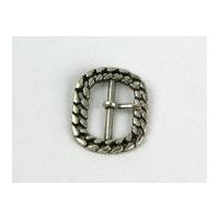 oval metal buckle clip fastener silver