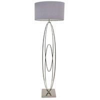 Oval Rings Nickel Floor Lamp