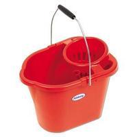 oval mop bucket 12 litre red