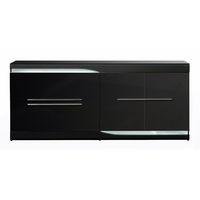 Ovio Sideboard 2 Doors 2 Drawers Black