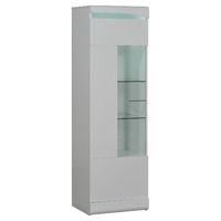 ovio 1 door display cabinet 50cm grey