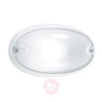 Oval outdoor wall lamp Chip black