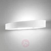 oval wall light heli white