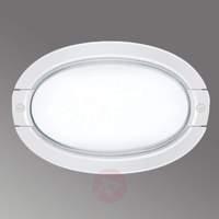 Oval outdoor wall lamp ELISSA white