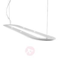Oval-shaped O-LINE hanging light, white