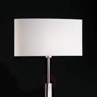 Oval floor lamp Finn with white shade