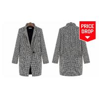 Oversized Tweed Coat - 5 Sizes