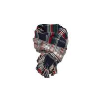 oversized tartan scarf