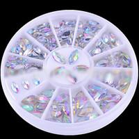 Oval Nail Art Crystal Acrylic Rhinestones Glittery Fake Diamond for Nail Design