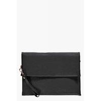 oversized clutch bag black