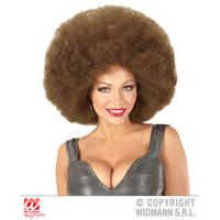 Oversized Brown Ladies Afro Wig