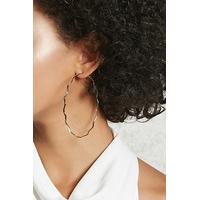 Oversized Wavy Hoop Earrings