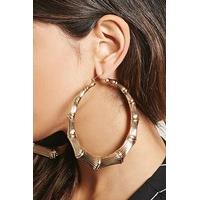 Oversized Bamboo Hoop Earrings