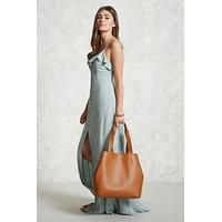 Oversized Faux Leather Tote