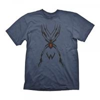 overwatch mens widowmaker tattoo x large navy blue t shirt