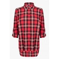 OVERSIZED ROLL SLV CHECK SHIRT