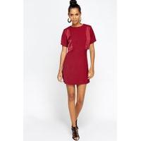 overlay swing mini dress