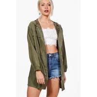 oversized pocket festival jacket khaki