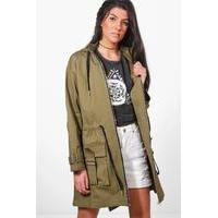 Oversized Utility Jacket - khaki