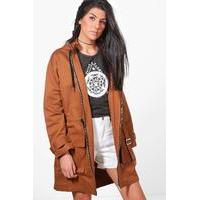 Oversized Utility Jacket - spice