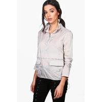 Overhead Zip Sports Jacket - silver