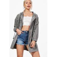 oversized pocket festival jacket grey