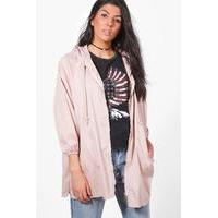 oversized utility parka blush