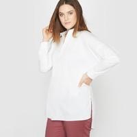 Oversized Stretch Cotton Tunic Shirt