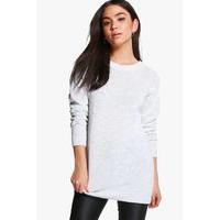 oversized metallic jumper white