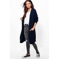 Oversized Boyfriend Cardigan - navy