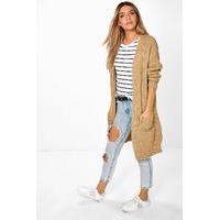 Oversized Boyfriend Cardigan - camel