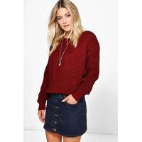 Oversized Jumper - berry