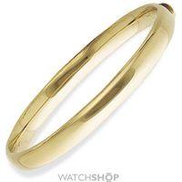 Oval Bangle with Polished Domed Band