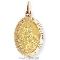 oval st christopher medallion