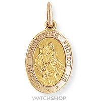 oval st christopher medallion