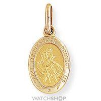 oval st christopher medallion