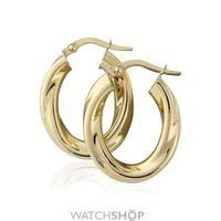 Oval Twisted Hoop Earrings