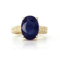 Oval Cut Sapphire Ring in 9ct Gold
