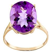 Oval Cut Amethyst Ring 7.55ct in 9ct Gold