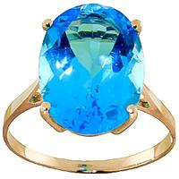 Oval Cut Blue Topaz Ring 8.0ct in 9ct Gold