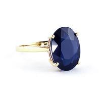 Oval Cut Sapphire Ring 8.5ct in 9ct Gold