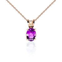 oval cut pink topaz pendant necklace 085ct in 9ct rose gold