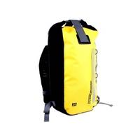 overboard classic waterproof backpack bag yellow 20 litres