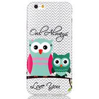 Owl Pattern TPU Back Cover Case for iPhone 6/iPhone 6S