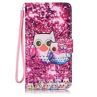 Owl Painted PU Leather Material of the Card Holder Phone Case Foramsung Galaxy J3 J5 J310 J510 J710