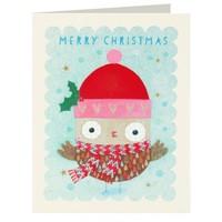 Owl Woolly Hat Mini Christmas Cards Pack